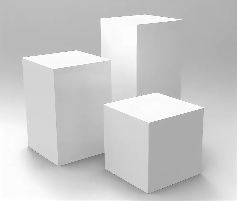 Белый куб. Белые Кубы для фотостудии. Куб пластиковый белый. Куб белый стойка.